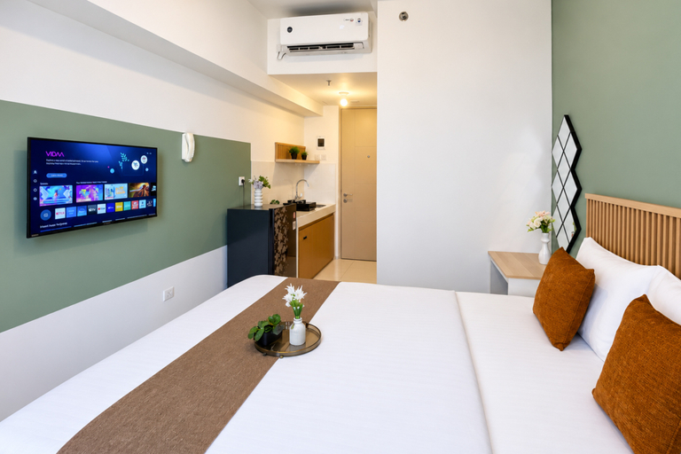 Bedroom 3, Everyday Comfort Studio at Apartment Tokyo Riverside PIK 2 By Travelio, Tangerang