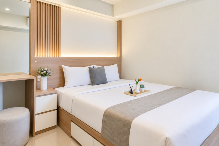 Others 2, Restful and Bright 2BR with Working Room at Apartment Meikarta District 2 By Travelio, Cikarang