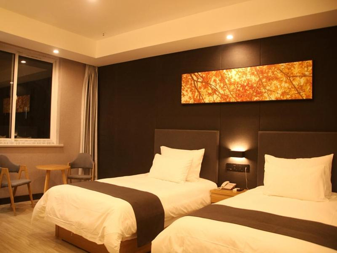 Bedroom 2, UP and IN Hotel Jiangsu Yancheng Tinghu District Yancheng Bridge, Yancheng