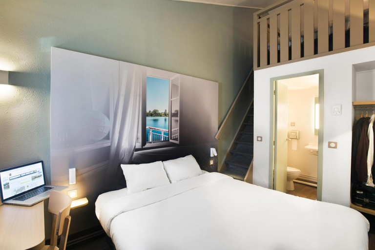 Bedroom, B&B HOTEL Lyon Saint Priest, Rhône