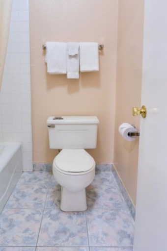 Bathroom 3, Motel Moonlight, Orange