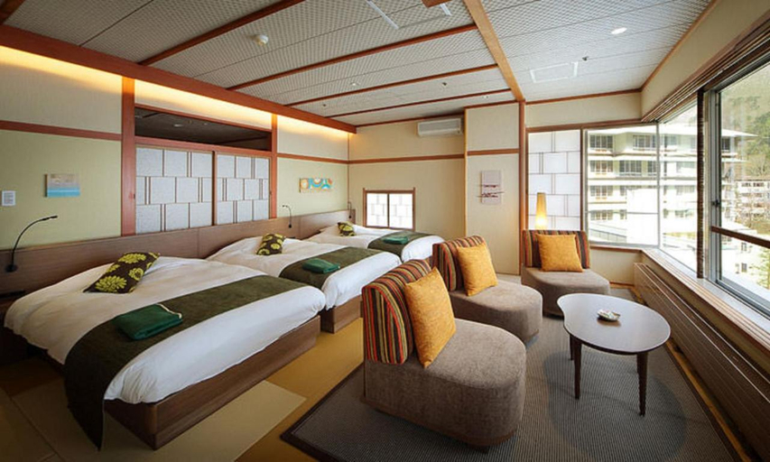 Bedroom, Sakunami Onsen Yuzukushi Salon Ichinobo, Sendai