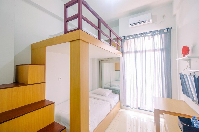 Bedroom 3, Compact & Relaxing Studio at Dave Apt By Travelio, Depok