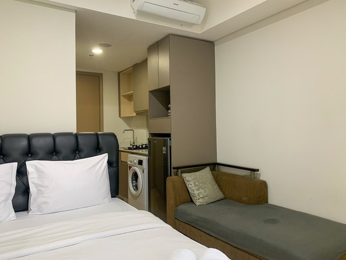 Bedroom 2, Modern Minimalist Studio Room At Gold Coast Apartment, Jakarta Utara