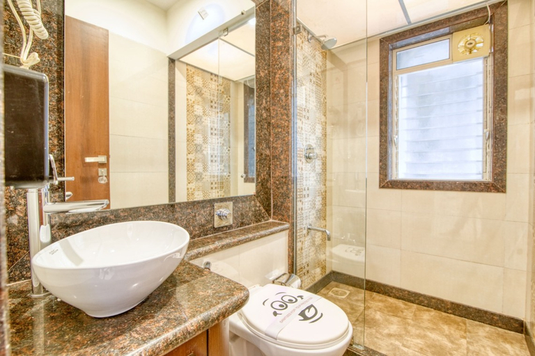 Bathroom, Splendid 2 BED Apartment Near NESCO Goregaon, Mumbai Suburban