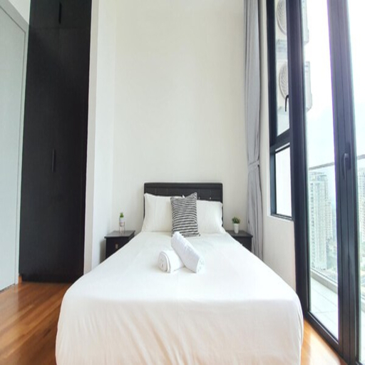 Bedroom, Luxury Apartment with direct link-bridge to LRT, Kuala Lumpur