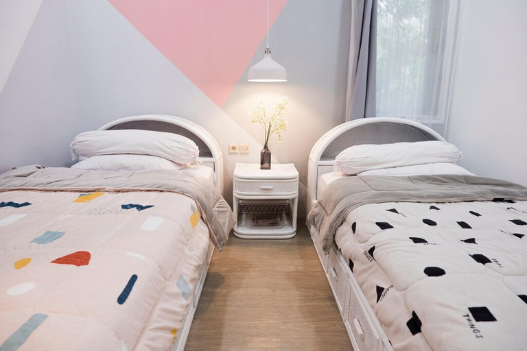 Bedroom, Wildflower Trawas 3 Bedrooms Valleyside Villa, Mojokerto