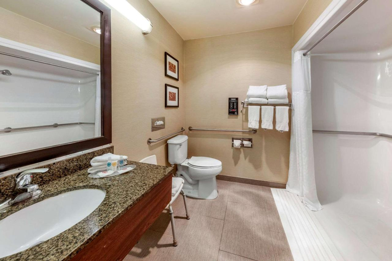 Bathroom 4, Comfort Suites Near Six Flags Magic Mountain, Los Angeles