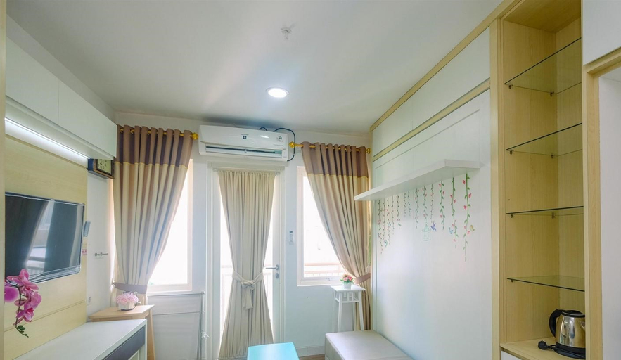 Bedroom 2, New Furnished Studio Sentul Tower Apt By Travelio, Bogor