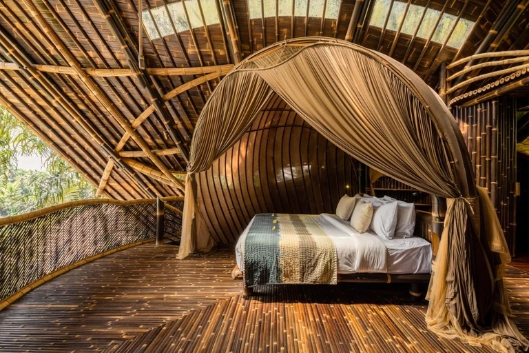 Bedroom 3, Eclipse House 4bds Eco Bamboo House Pool RiverView, Badung