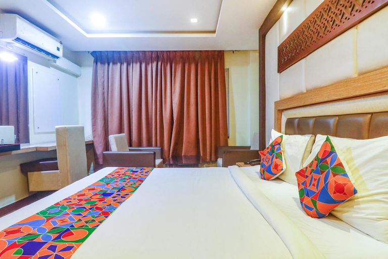 Bedroom 3, FabHotel Keerthi's Anupama - Nr. Indira Gandhi Stadium, Krishna