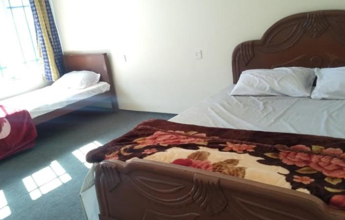 Bedroom 2, Diran Peak View hotel, Northern Areas