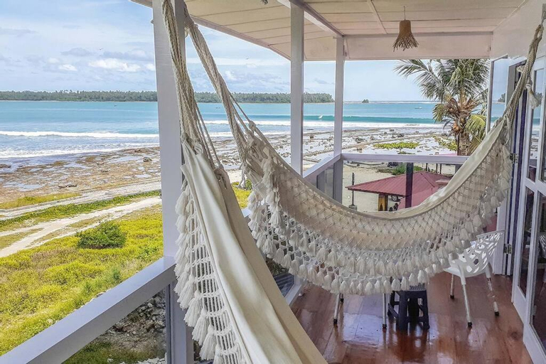 Exterior & Views 5, Nias Surf Villa. Beach front. Wave view!, South Nias