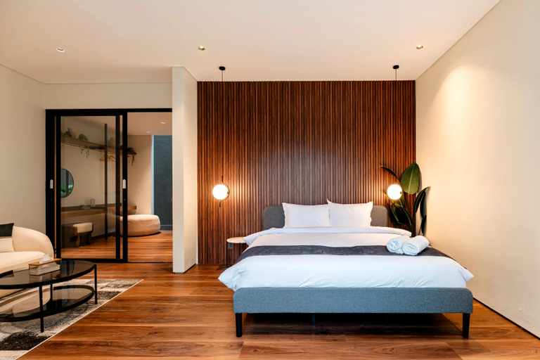 Bedroom 3, Amaranta Villa - NEW 3BR Luxe Villa Canggu w/ Pool, Badung