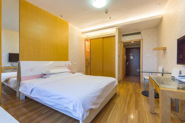 Bedroom, Joyful Shanghai Zhongshan Park Serviced Apartment, Shanghai