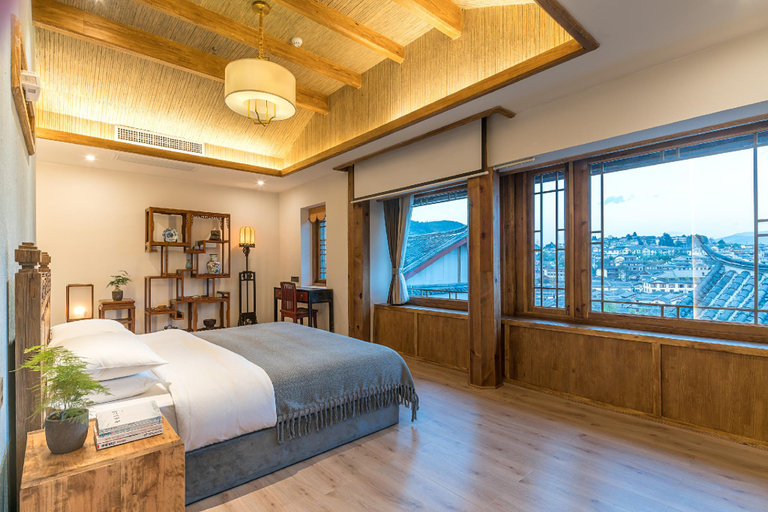 Bedroom 2, Wenjinyuan Old Town Private Panoramic Courtyard, Lijiang