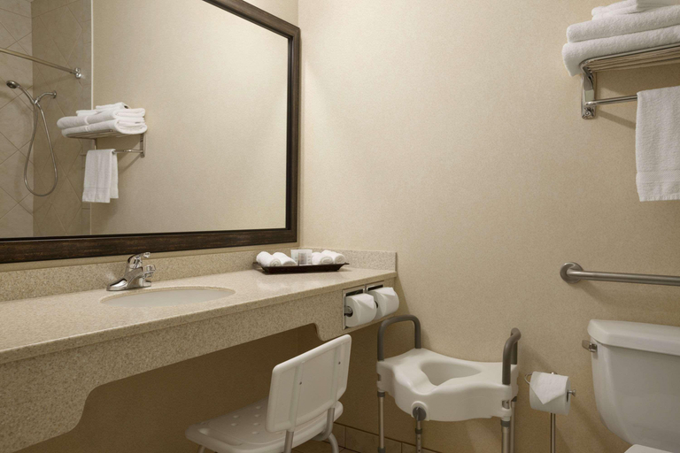 Bathroom 4, Travelodge by Wyndham Strathmore, Division No. 5