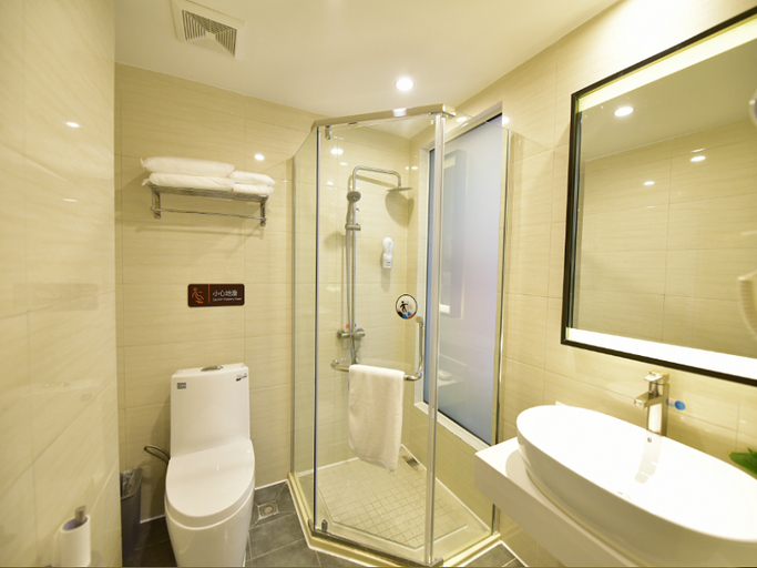 Bathroom 5, 7 Days Premium Chengdu Xinjin Rulin Road Metro Station, Chengdu