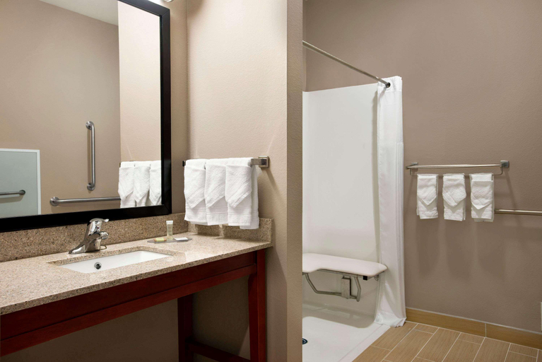 Bathroom 4, Super 8 by Wyndham Hershey Chocolate Avenue, Dauphin