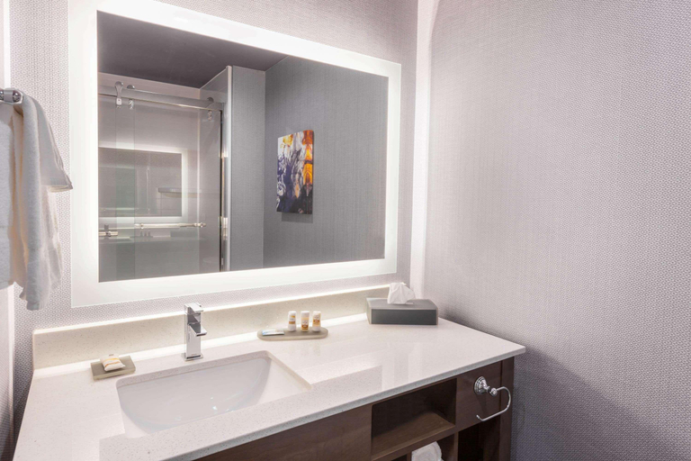 Bathroom 5, La Quinta Inn & Suites Houston East Sheldon Road, Houston