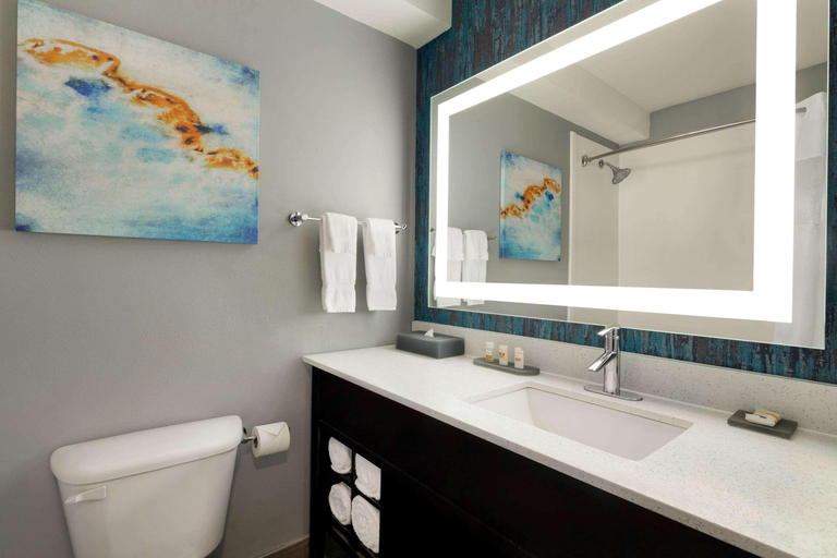 Bathroom 4, La Quinta Inn & Suites Salem, OR, Marion