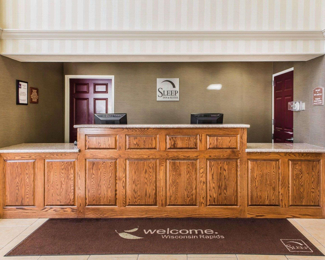 Public Area 2, Sleep Inn & Suites Wisconsin Rapids Area, Wood
