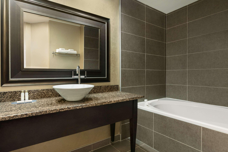 Bathroom, Travelodge Convention Centre by Wyndham Quebec, Communauté-Urbaine-de-Québec