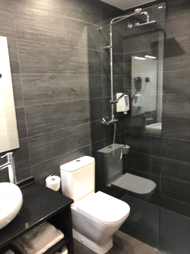 Bathroom 4, Hotel Restaurant Sol i Vi, Barcelona