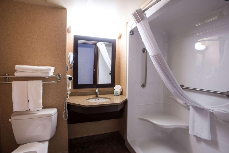 Bathroom 4, Quality Inn & Suites, Vallée-de-l'Or