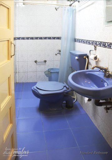 Bathroom 4, Hotel Malas, Satara