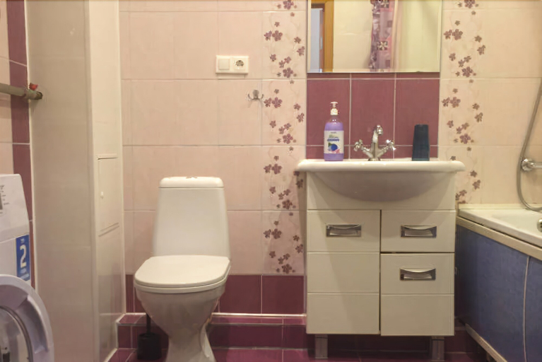 Bathroom, Apartment on Krasnozvezdnaya 9, Kstovskiy rayon