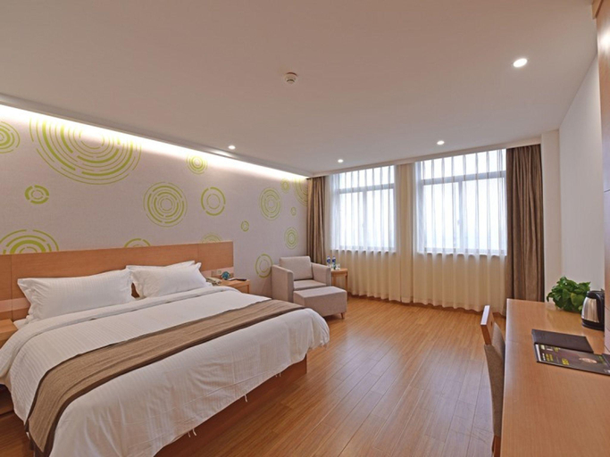 Bedroom 2, Greentree Inn Tongxiang Chongfuzhen World Fur Cent, Jiaxing