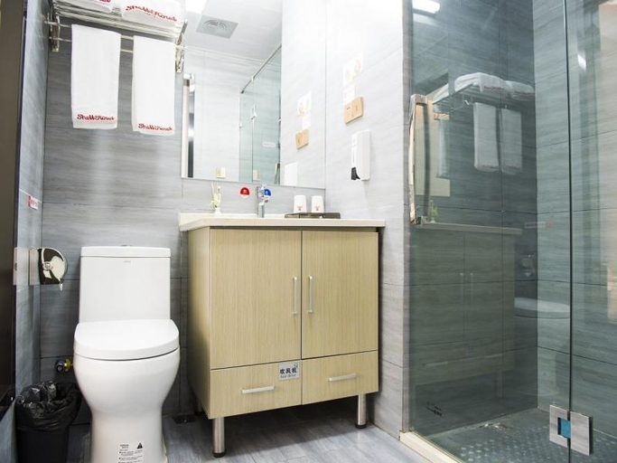 Bathroom 3, Shell Wuxi Huishan DistrictWanda Plaza Yanqiao Subway Station Hotel , Wuxi