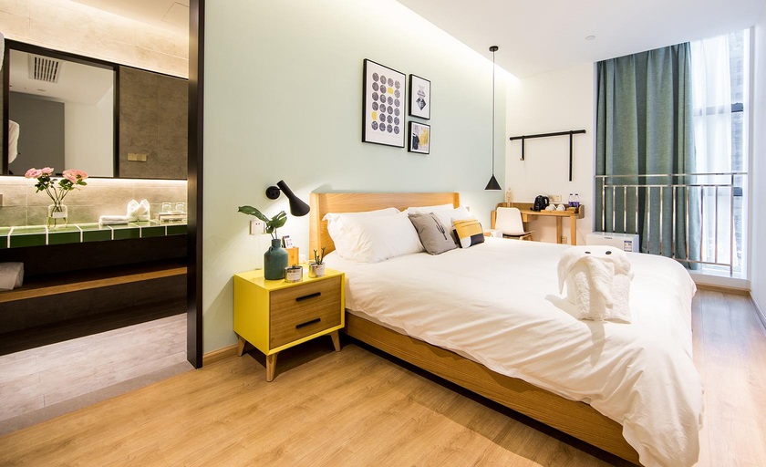 Bedroom 2, Yousu Ningbo South CBD Branch, Ningbo