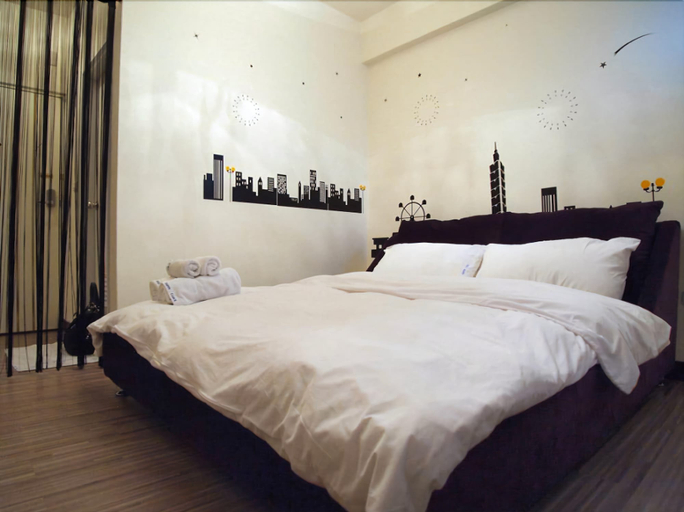 Bedroom 3, Love Fenjia Colorful Hotel, Taichung