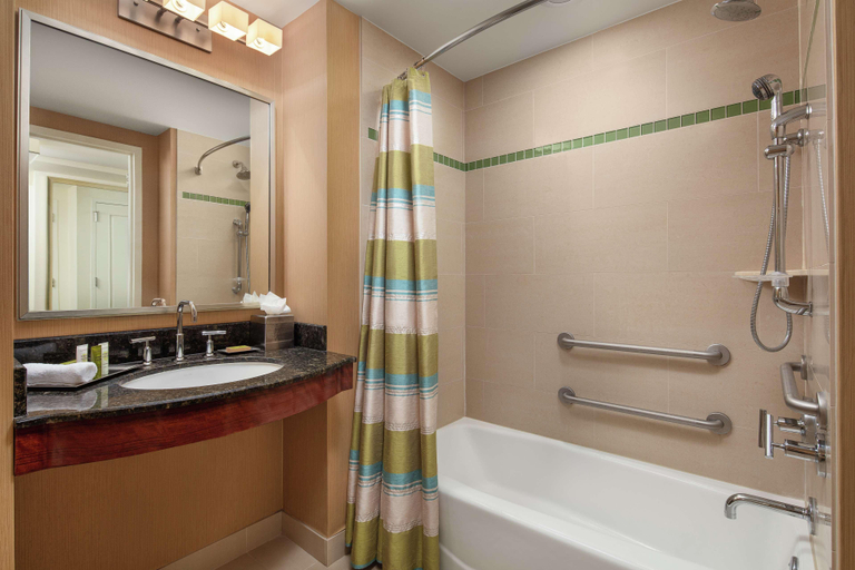 Bathroom 5, Hilton Orlando, Orange