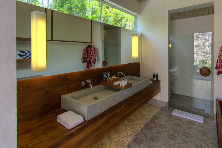 Bathroom 5, Jeeva Santai Villas, Lombok