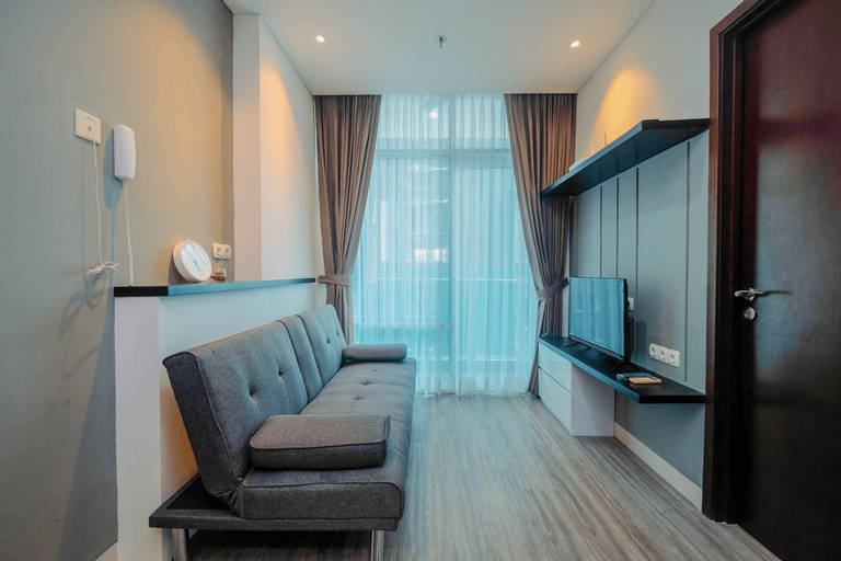 Elegant 1BR at Brooklyn Apartment near Alam Sutera By Travelio, Tangerang Selatan