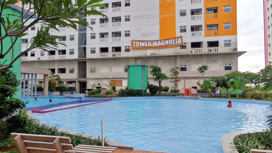 2BR with Mall Access at Green Pramuka City Apartment By Travelio