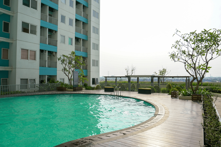 Furnished Studio with City View at The Nest Apartment By Travelio, Tangerang