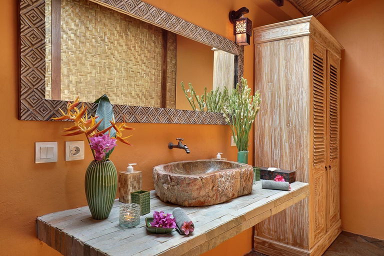 Bathroom 4, Uluwatu Lumbung Cottages, Badung