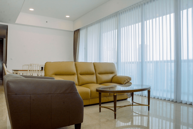 Luxurious 3BR Anandamaya Apartment By Travelio, Central Jakarta