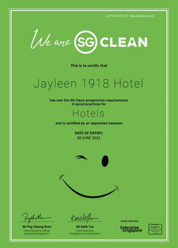 Jayleen 1918 Hotel, Singapura