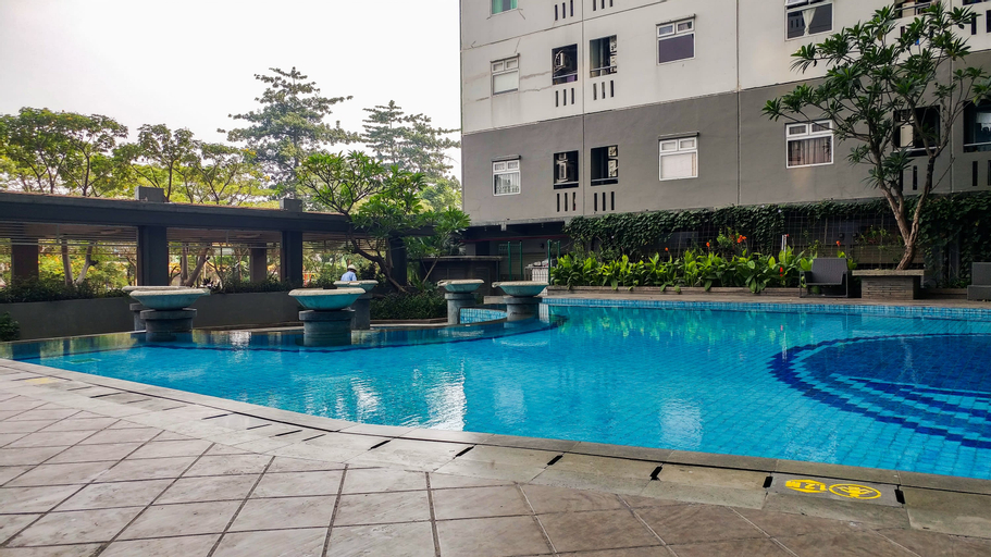 Tidy 2BR with Modern Design Green Pramuka City Apartment By Travelio, Central Jakarta