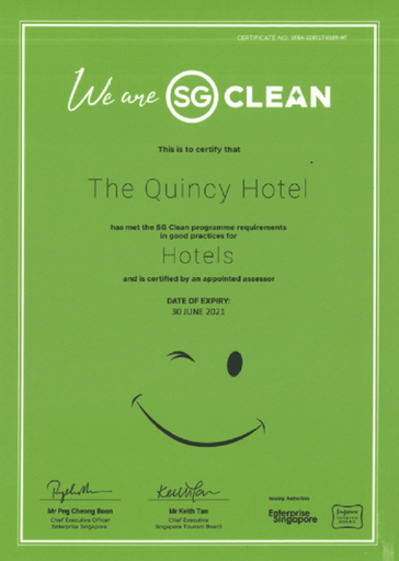 Quincy Hotel By Far East Hospitality (SG Clean), Orchard