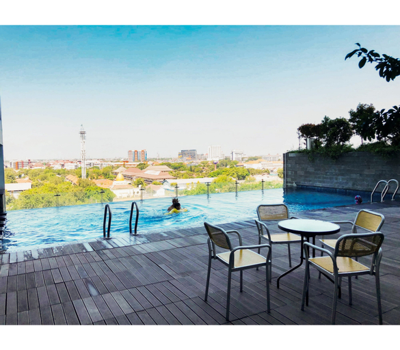 Best View 2BR Apartment at Tamansari Papilio By Travelio, Surabaya