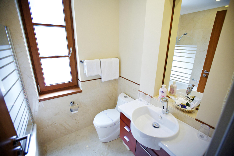 Bathroom 5, Gold Hotel Budapest, Budapesti