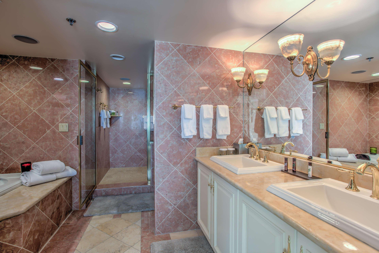 Bathroom 5, Embassy Suites Hotel Convention Center, Clark