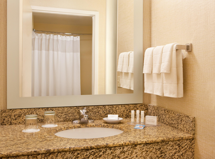 Bathroom, Springhill Suites Boston Peabody, Essex
