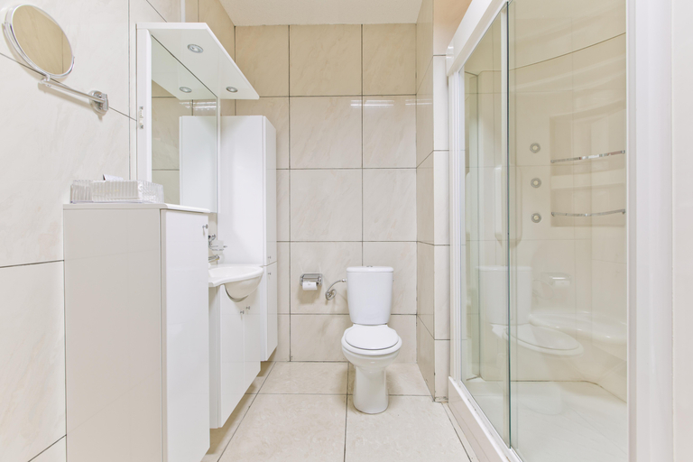Bathroom, Queens Hotel, Rainville
